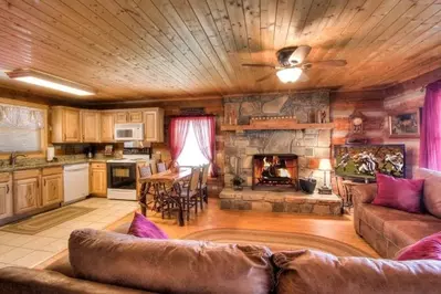 Inside of Amazing Grace cabin in Pigeon Forge