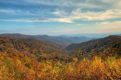 Fall colors in the Smoky Mountains.