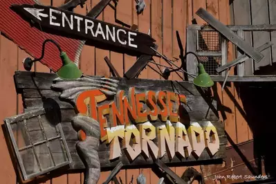 Tennessee Tornado sign at Dollywood