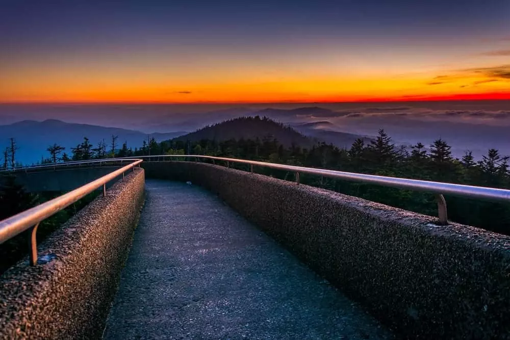 clingmans dome for smoky mountain sunsets and sunrises