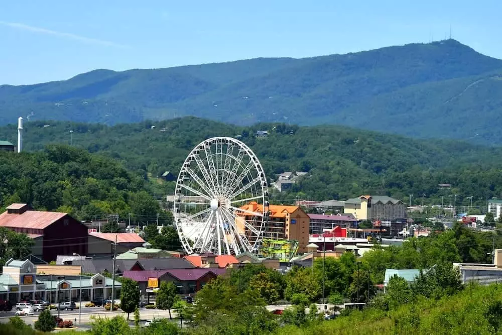 Beautiful summer day in Pigeon Forge Tn