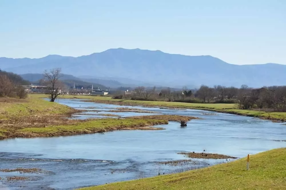 The Little Pigeon River near Sevierville TN.