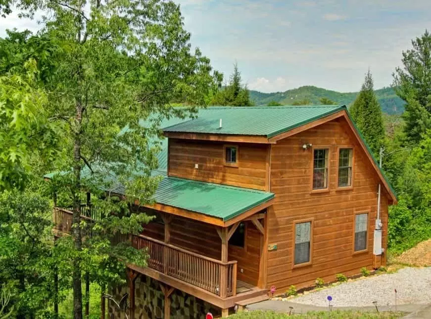 Up a Creek, a beautiful 2 bedroom cabin for rent in Gatlinburg TN.