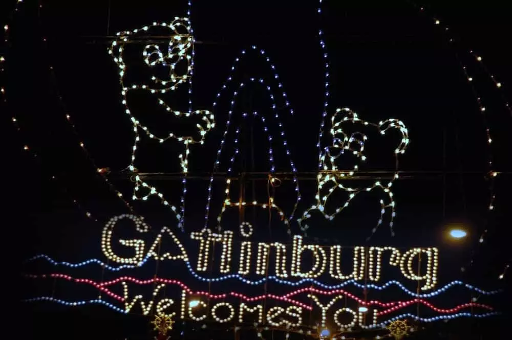 Winter Magic lights display in Gatlinburg Tn