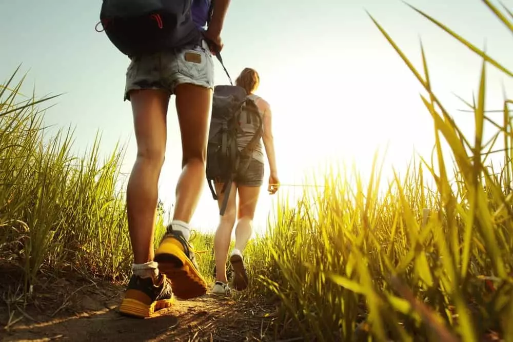 couple exploring Smoky Mountains hiking trails