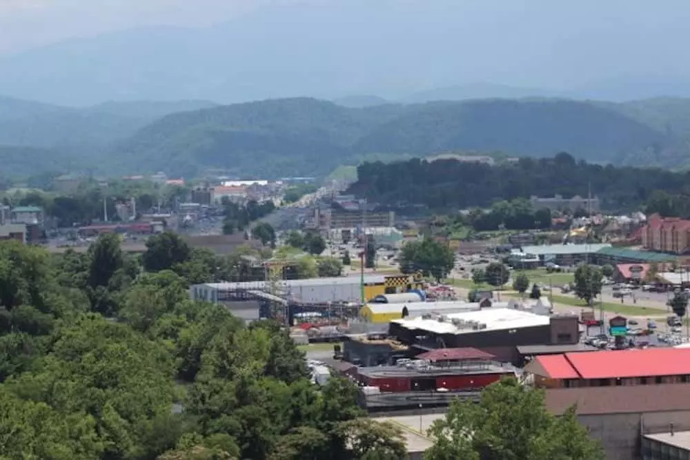 Pigeon Forge Parkway from The Island in Pigeon Forge