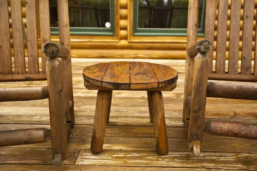 private deck of a Smoky Mountain luxury cabin rental