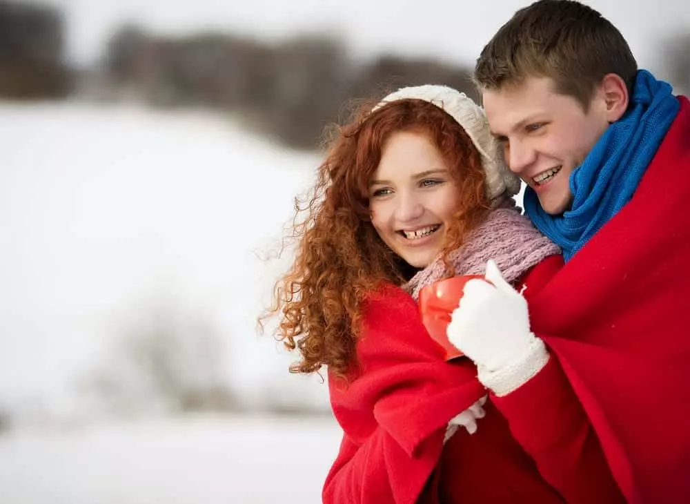 couple celebrating Valentine's Day in Gatlinburg