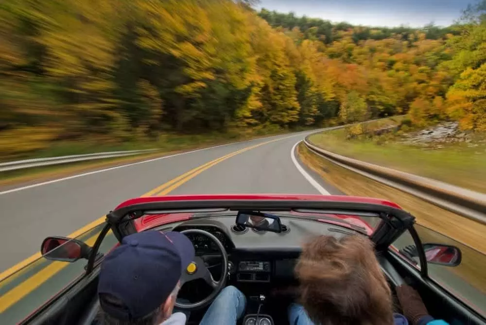 fall Smoky Mountain drives convertable
