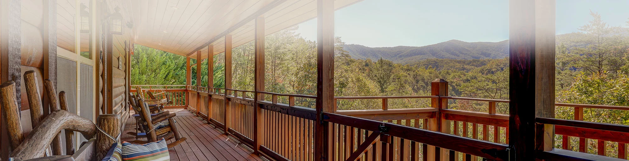 deck of Smoky Mountain cabin