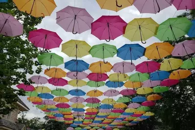 Umbrella sky at Dollywood