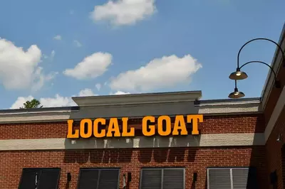 the local goat sign pigeon forge