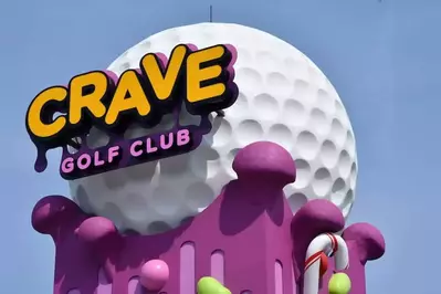 crave golf club sign