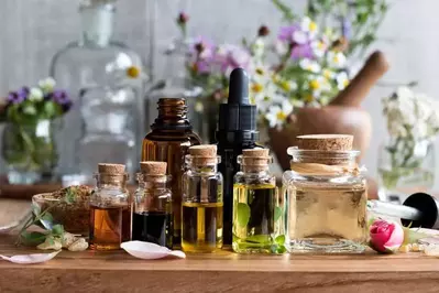 Essential oils with herbs