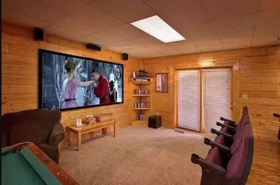 hollywood in the hills theater room