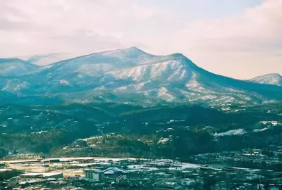 View from some Pigeon Forge cabins near the Parkway