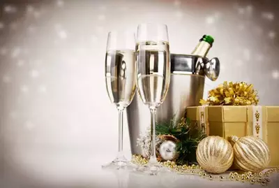 champagne toast for New Year's Eve in the Smoky Mountains