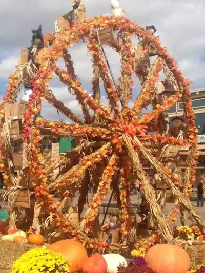 Fall wheel at the Halloween event at The Island in Pigeon Forge