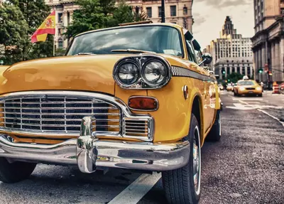 Classic cab in Manhattan