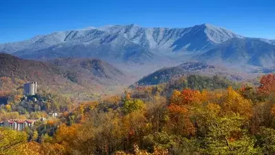 View of Gatlinburg and the Great Smoky Mountains