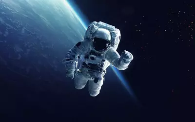 astronaut in space