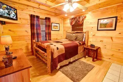 bedroom in a cabin