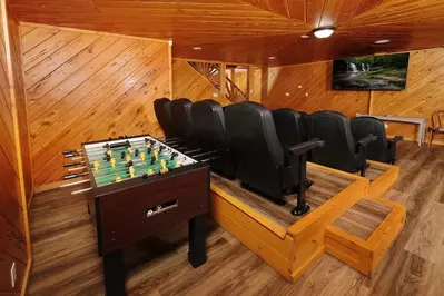 foosball table and home theater