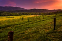 cades cove sunset