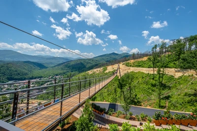 gatlinburg skybridge is close to our cabins near dollywood