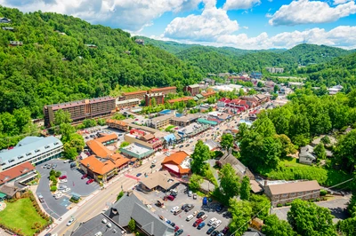 downtown during Gatlinburg TN trip