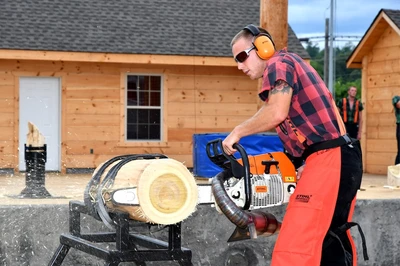 lumberjack feud is one of the best dinner shows in pigeon forge