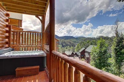 balcony at cabin