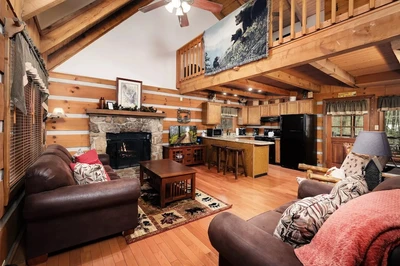 the loon's nest is one of our Pigeon Forge cabins near the Parkway