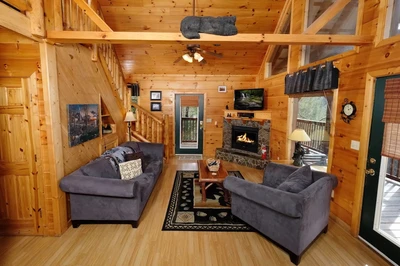 up a creek is one of our secluded cabins in Pigeon Forge