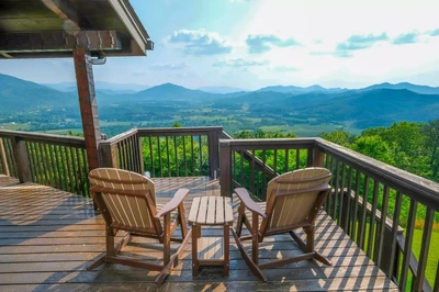 on top of the world is one of our large cabins in Gatlinburg TN
