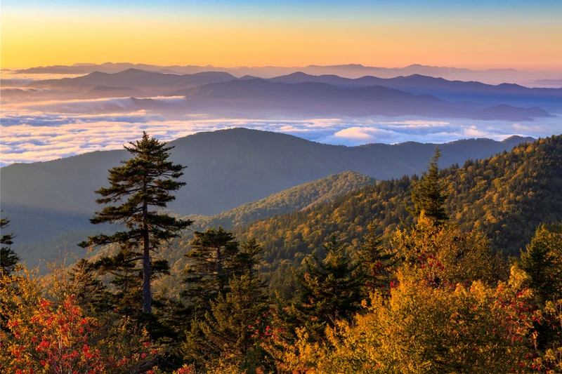 the view from kuwohi which is one of the best hikes in the Smokies